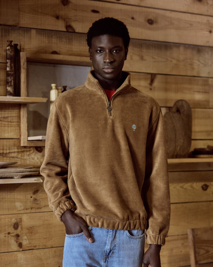 AMBOISE SWEAT KNIT - COGNAC