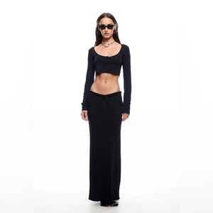 AMOUR MAXI SKIRT - INK