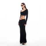 AMOUR MAXI SKIRT - INK