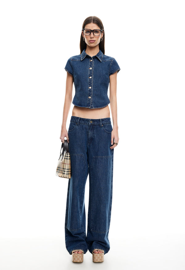 ANCHOR JEAN - MID BLUE