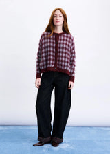 AOMORI CARDIGAN - BORDEAUX