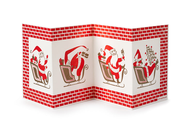 Archivist Father Christmas Concertina Card