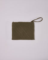  HANDWOVEN NEOPRENE PENCIL BAG KHAKI 