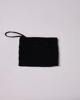  HANDWOVEN NEOPRENE PENCIL BAG BLACK 