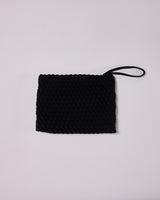  HANDWOVEN NEOPRENE PENCIL BAG BLACK 