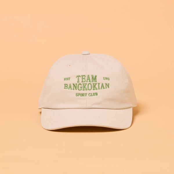 BANGKOKIAN COTTON CAP - TEAM BKK - BEIGE/GREEN