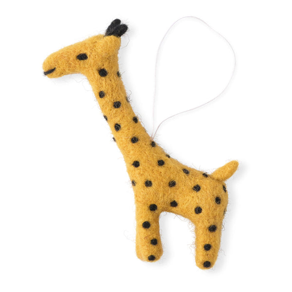 AVEVA DESIGN LITTLE HANGINGS GIRAFFE MUSTARD