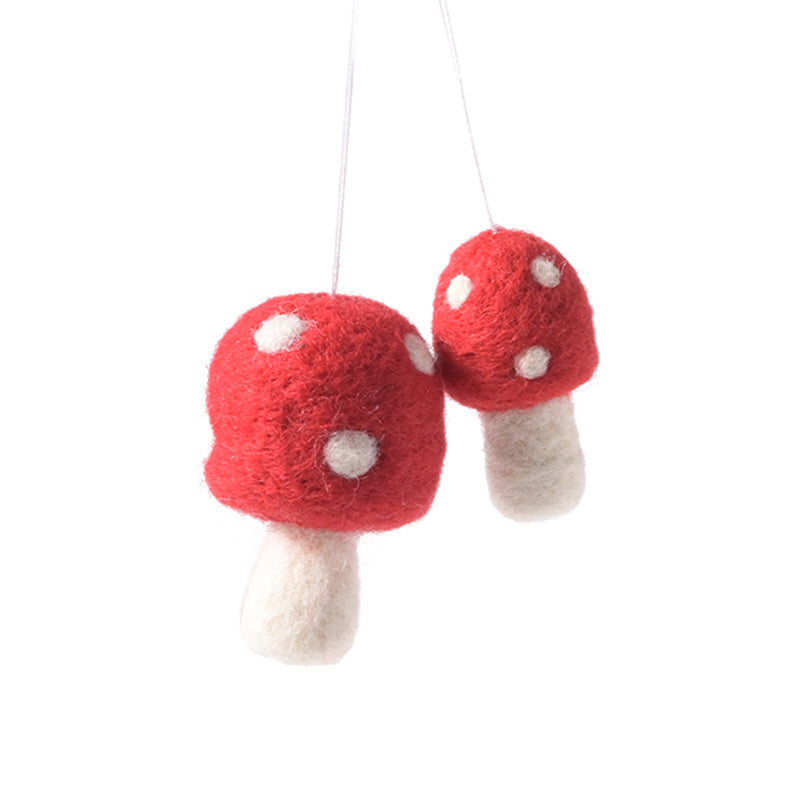 AVEVA DESIGN LITTLE HANGINGS MUSHROOM L RED 2PACK