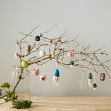 AVEVA DESIGN LITTLE HANGINGS SMILEY SANTA COBALT