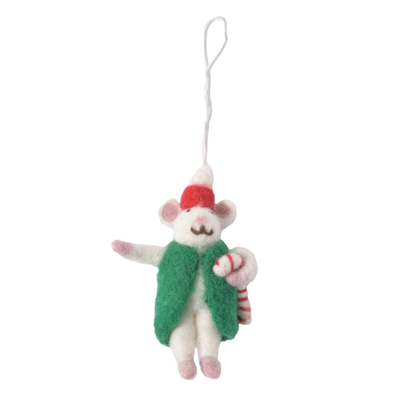 AVEVA DESIGN LITTLE HANGINGS MOUSE CANDY CANE