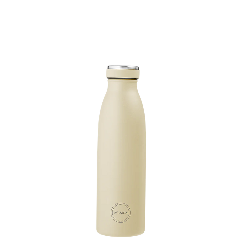 AYA&IDA Drinking Bottle 500ML - Butter Yellow