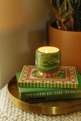 A Dopo Crocodile Ceramic Candle - Prickly Pear