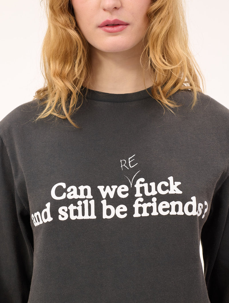 A Modern Love Story LS T-shirt : Off-Black