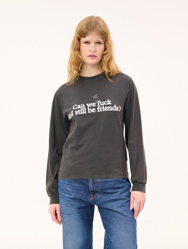 A Modern Love Story LS T-shirt : Off-Black