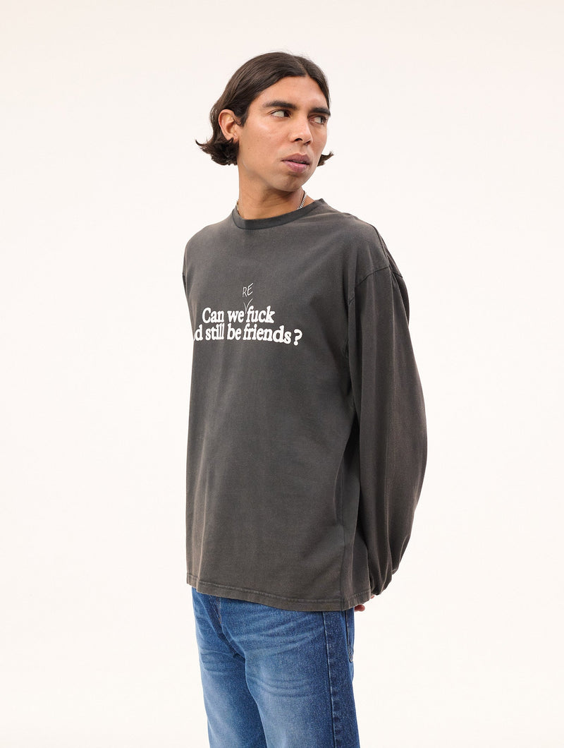 A Modern Love Story LS T-shirt : Off-Black