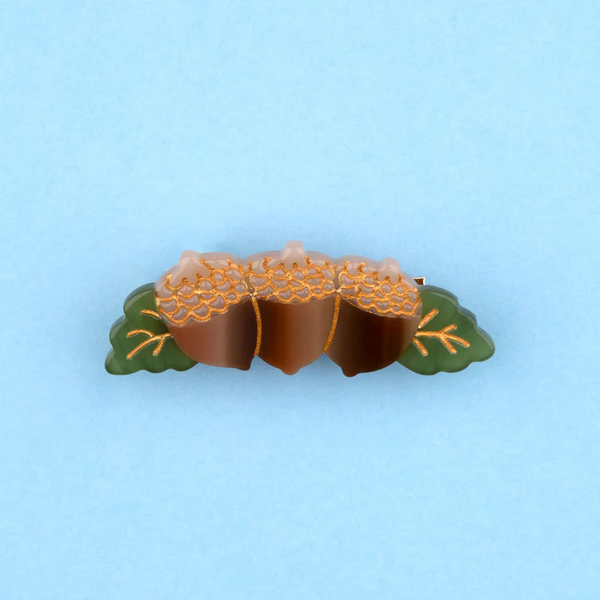 Acorn hair clip