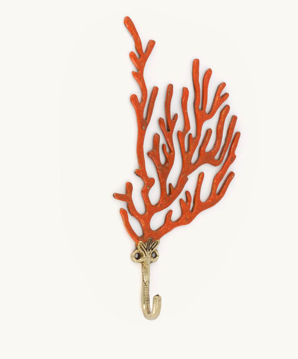 Ariel Coral Hook Brass