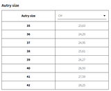 Autry_Hyperway  Size Chart (Women)