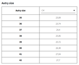 Autry_Medalist Size Chart (Women)