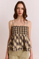 Azalea Cami - Cardamon Check