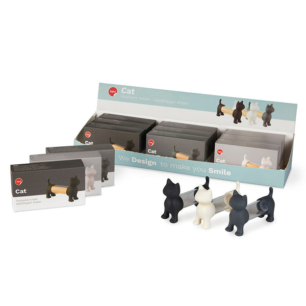 BALVI Toothpick holder salt pepper shaker Cat