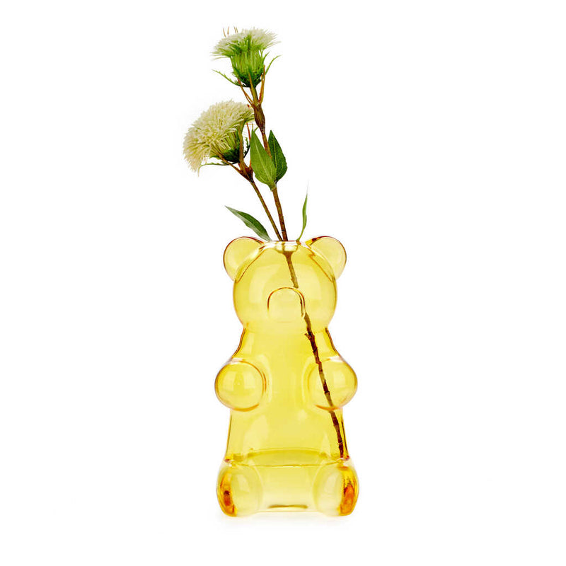 BALVI Vase Yummy Bear Yellow