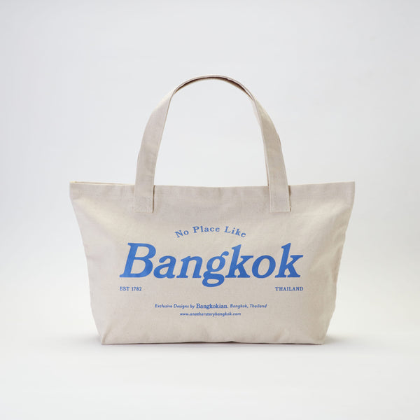 BANGKOKIAN CANVAS BAG - NO PLACE LIKE BKK - WHITE