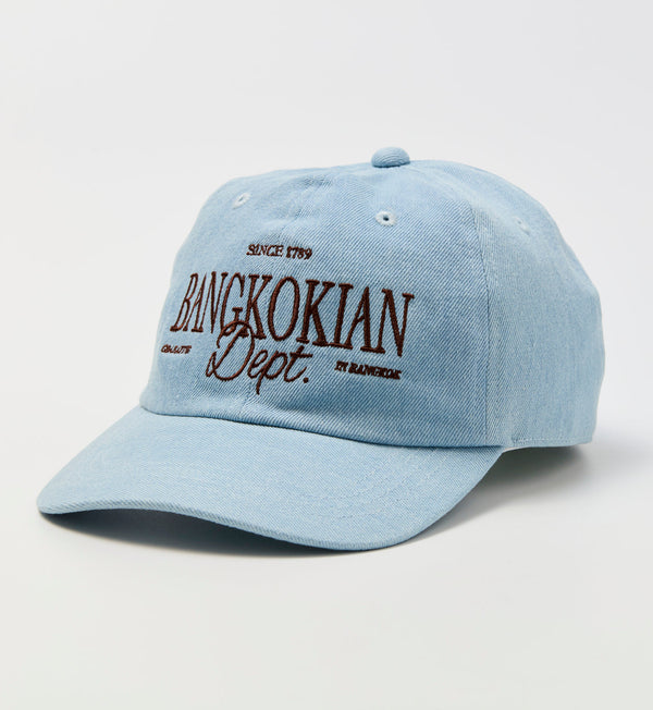BANGKOKIAN COTTON CAP - BKK DEPT LIGHT DENIM