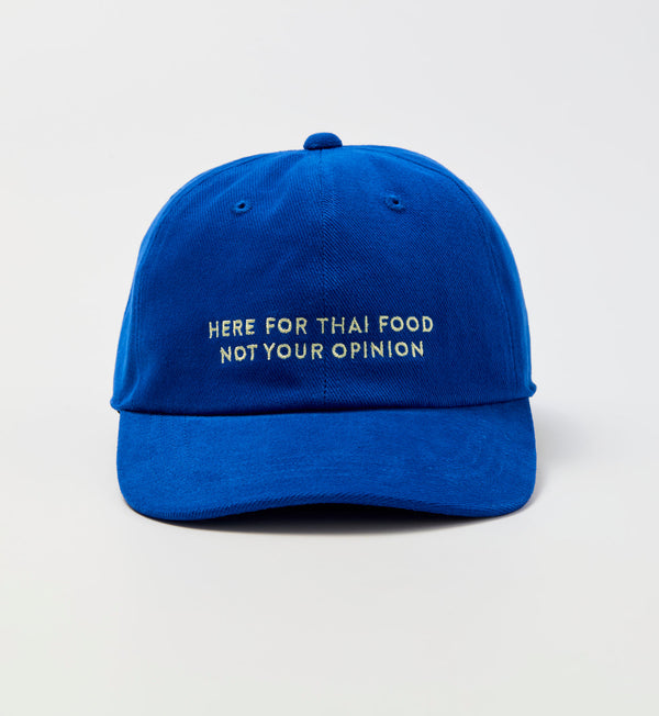 BANGKOKIAN COTTON CAP - HERE FOR THAI FOOD - BLUE