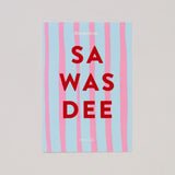 BANGKOKIAN NEW CARD - SAWASDEE BLUE STRIPED 