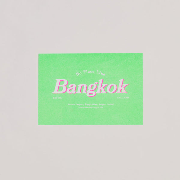 BANGKOKIAN POSTCARD - BANGKOK NEON GREEN