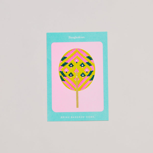 BANGKOKIAN POSTCARD - THAI TRADITIONAL FAN