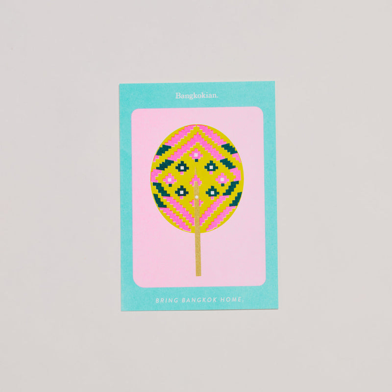 BANGKOKIAN POSTCARD - THAI TRADITIONAL FAN