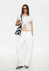 BARDOT TOP - PORCELAIN