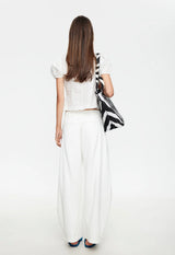 BARDOT TOP - PORCELAIN