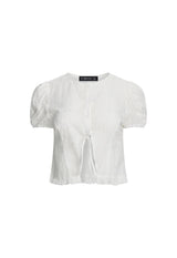 BARDOT TOP - PORCELAIN