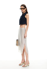 BELLA CROP - INDIGO