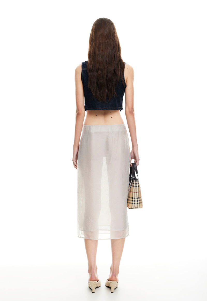 BELLA CROP - INDIGO