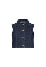 BELLA CROP - INDIGO