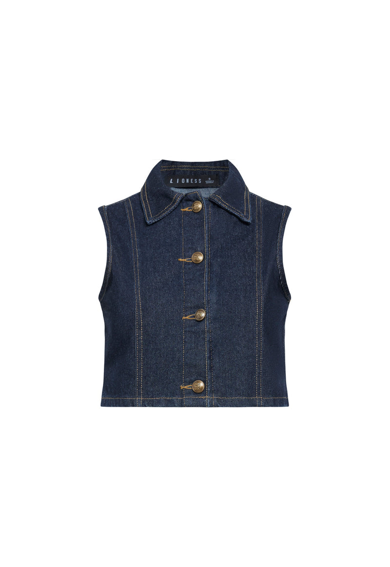 BELLA CROP - INDIGO