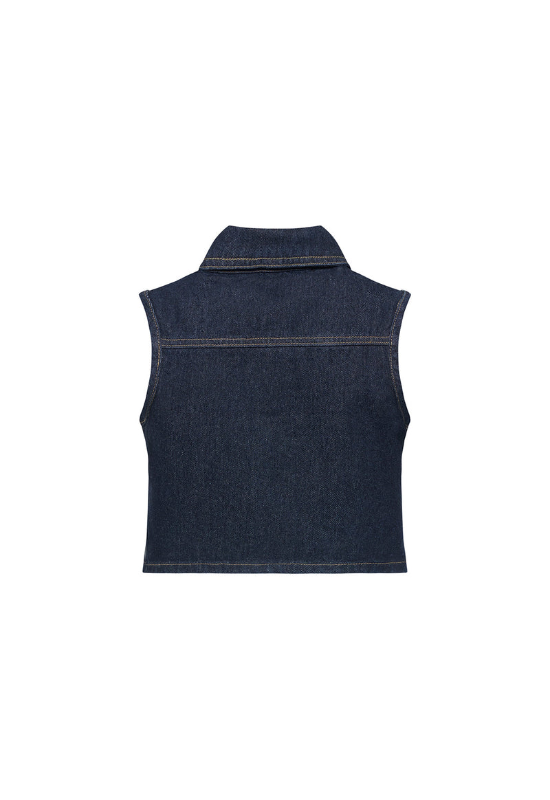 BELLA CROP - INDIGO