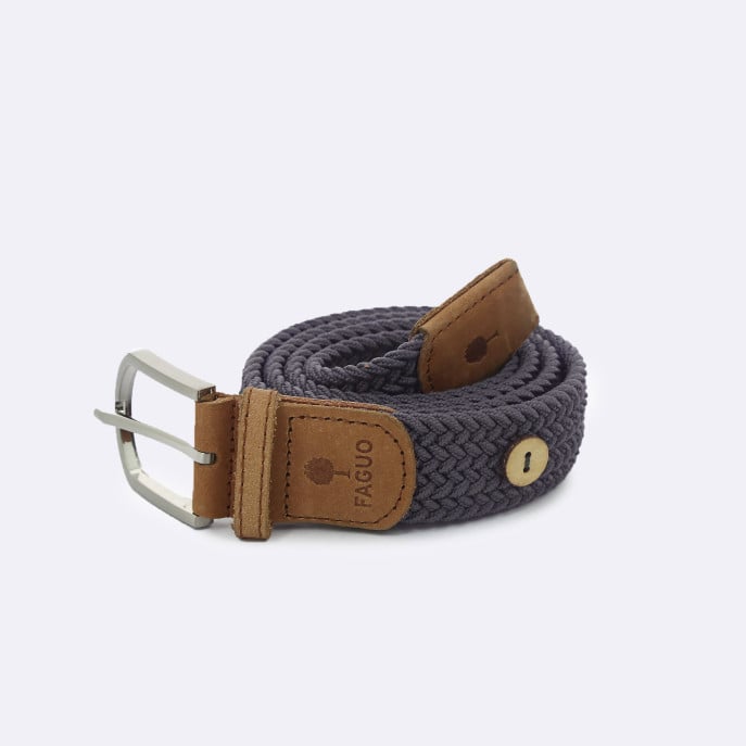 BELT NYLON SOLID - GREY