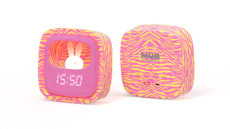 MOB BILLY CLOCK - PINK ZEBRA