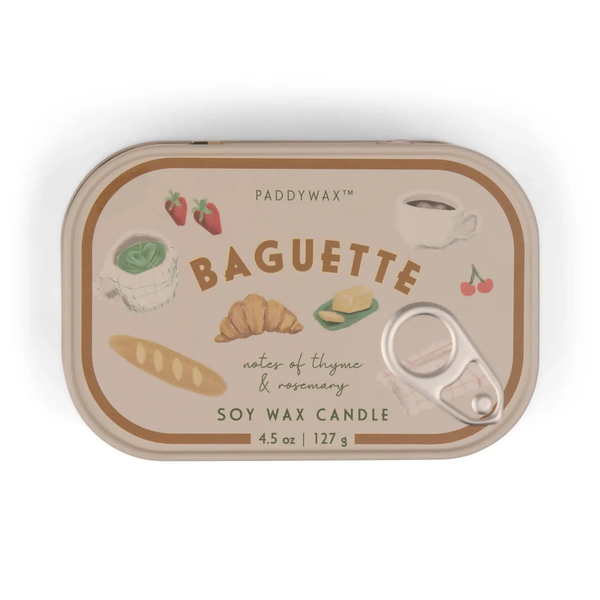 PADDYWAX Baguette Bistro Tin Candle