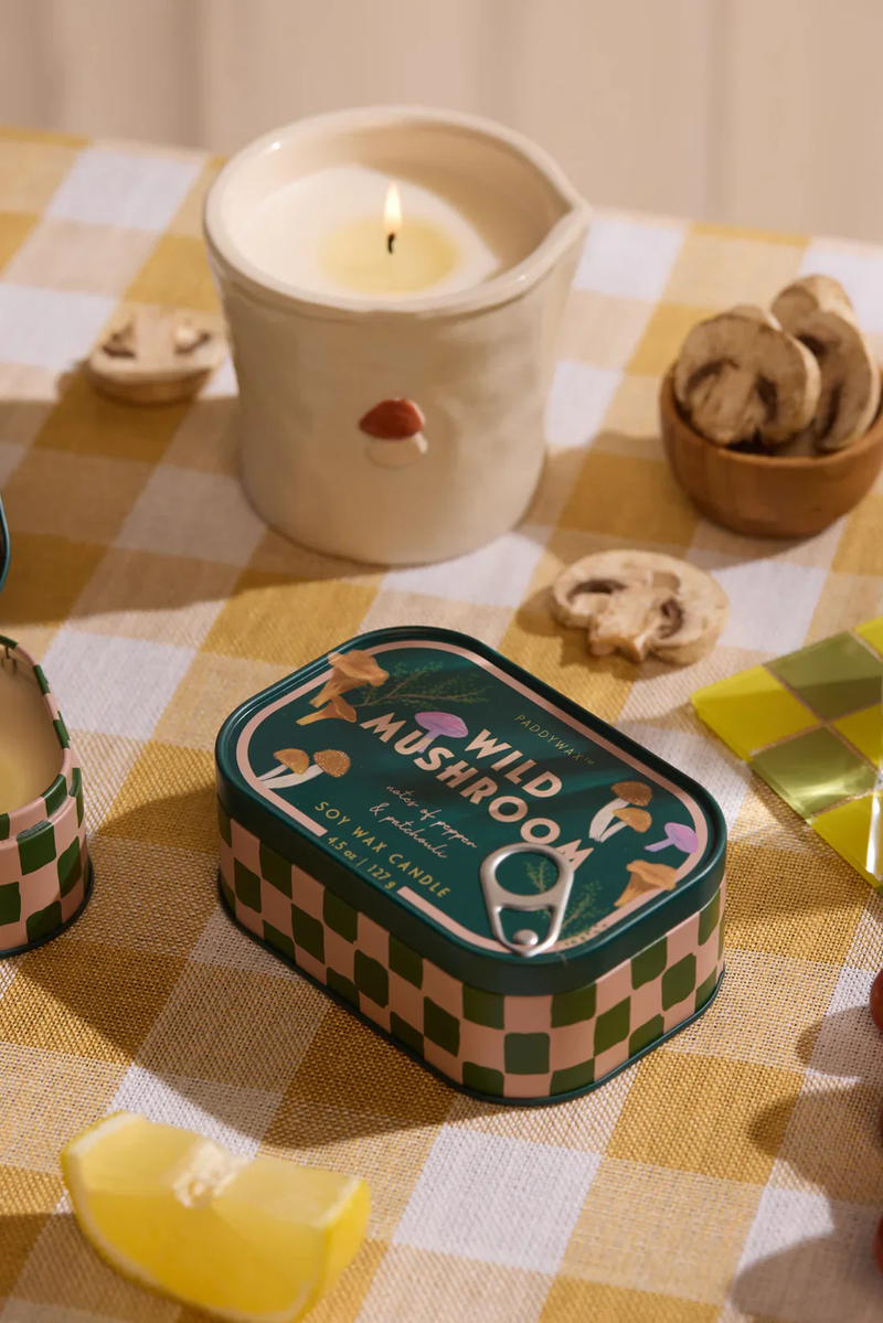 PADDYWAX Wild Mushroom Bistro Tin Candle 