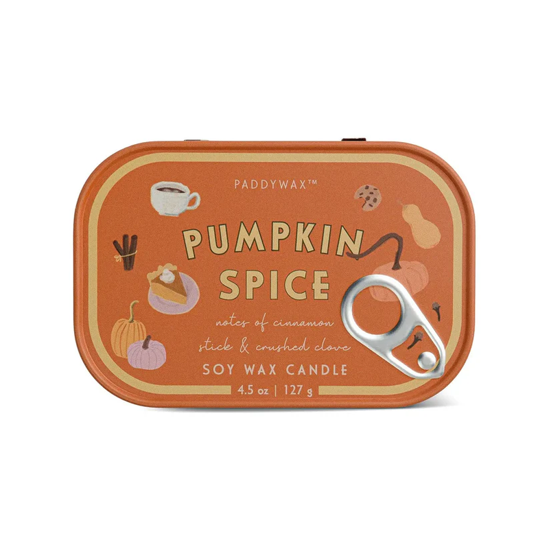 PADDYWAX Pumpkin Spice Bistro Tin Candle