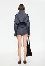 BLANC MICRO SHORT - PETROL