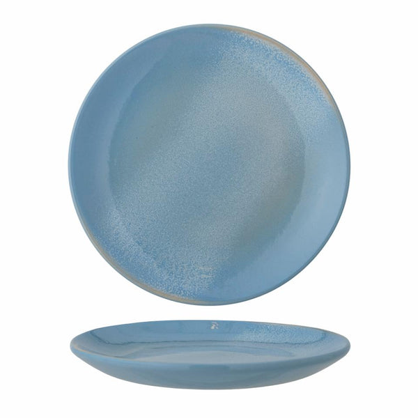 Safie Plate Blue Stoneware