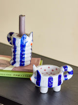 BLOOMINGVILLE Caty Candle Holder Blue Set