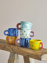 BLOOMINGVILLE Nini Cup Blue with White Stripes